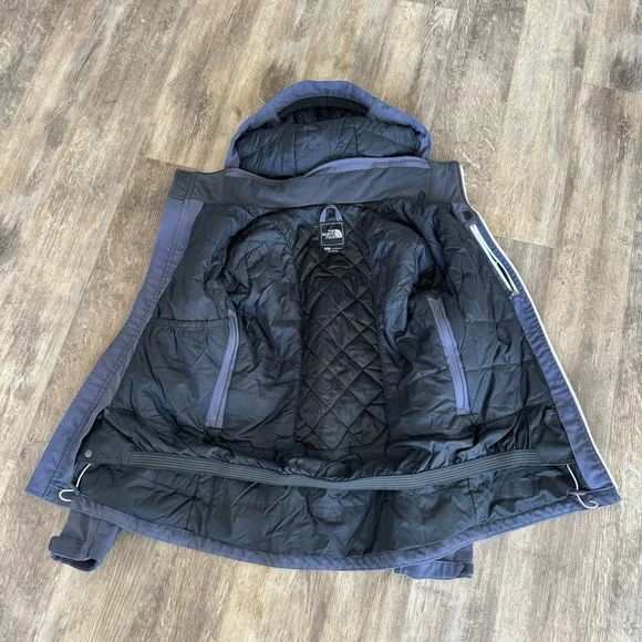 The North Face Soft Shell Ski & Snow Jacket with Removable Hood - Purple Jackets & Coats